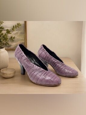Everybody for Charles David Vintage Mauve Leather Heels – Size 6.5